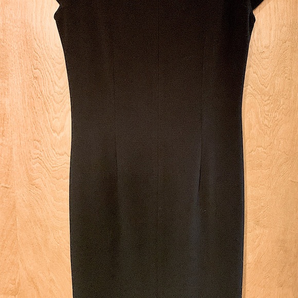 NWT Gerard Darrel Size 6 Black Cap Sleeve Dress - Picture 6 of 10